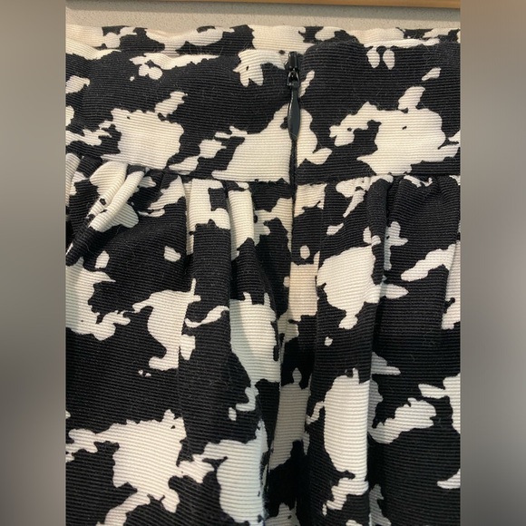 Silk & Cotton Blend Houndstooth Party Skirt - Size M - Picture 5 of 7